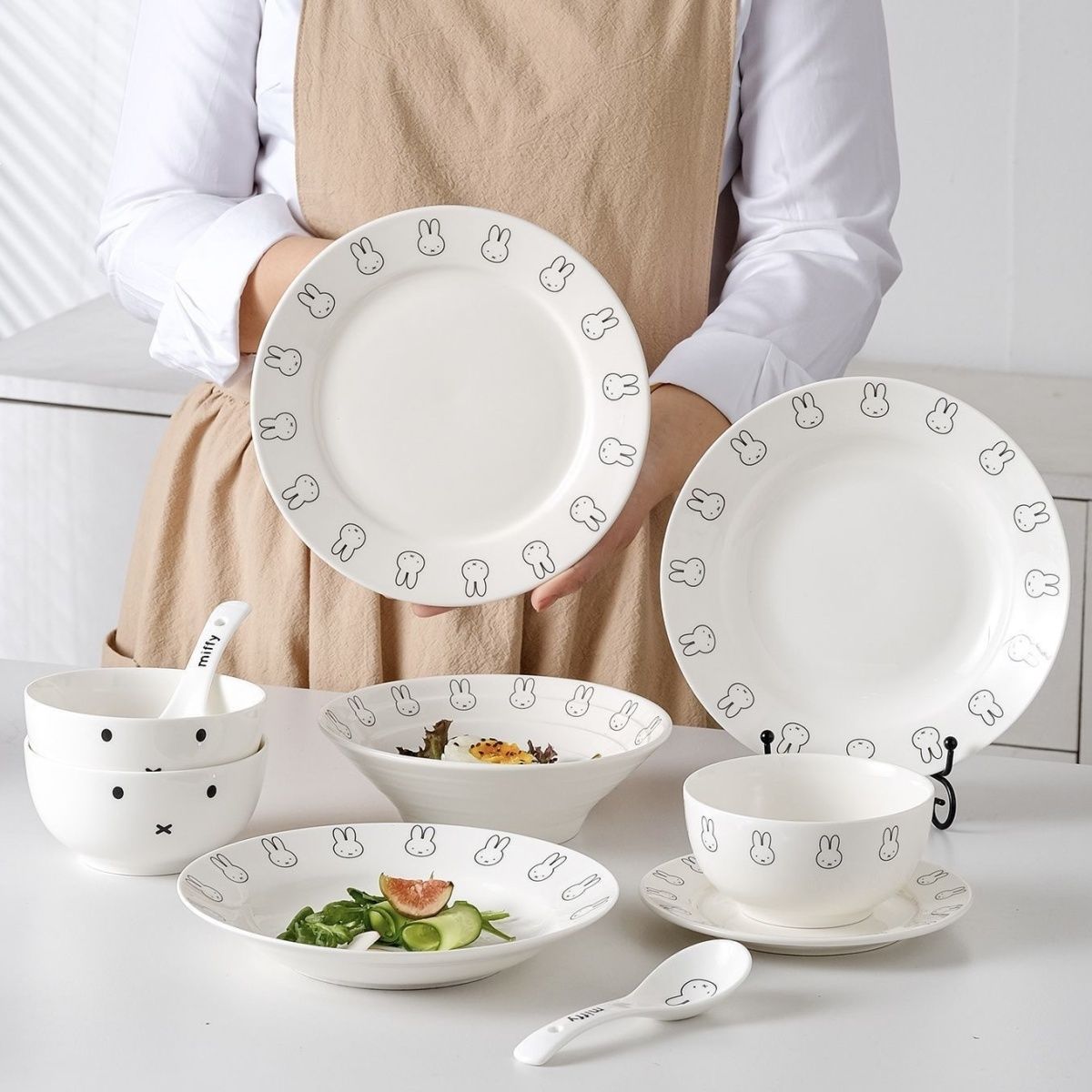 Anime Cute Miffy Simple Cerami - Bamboo Cutlery review and price