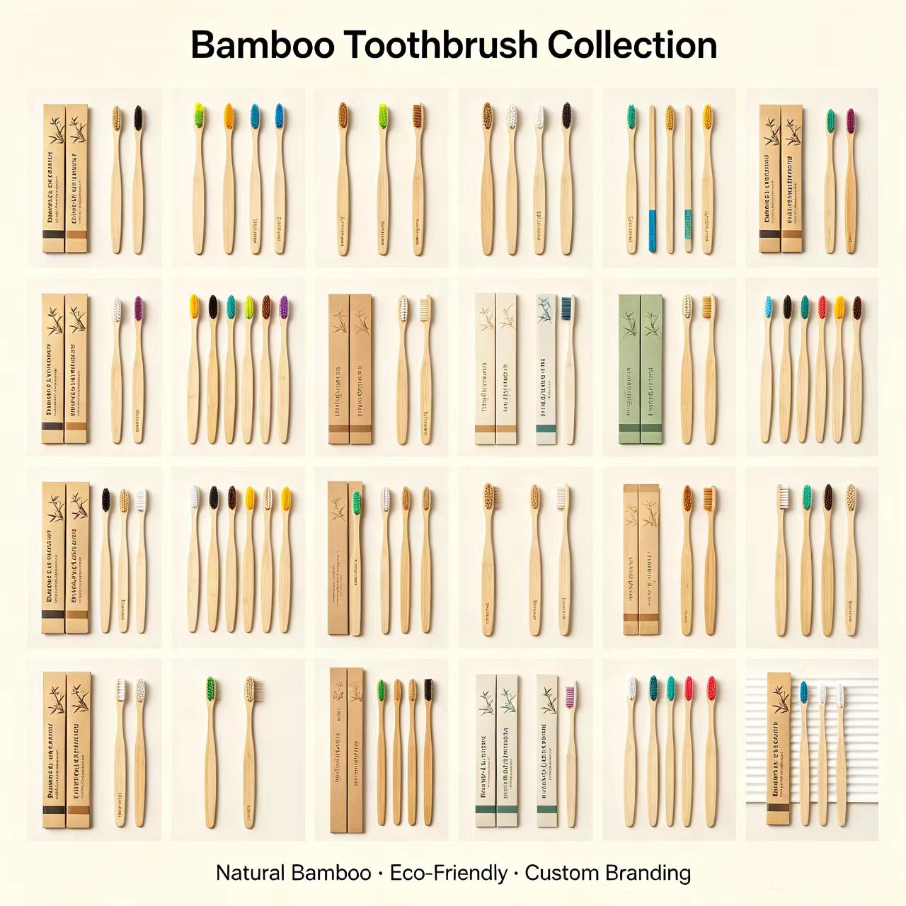Bamboo Toothbrushes 100Pcs Eco - Bamboo Toothbrush review and price
