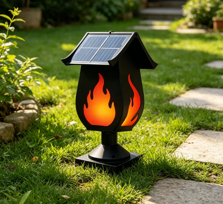 Solar Column Headlights Simula - Solar Garden Light review and price