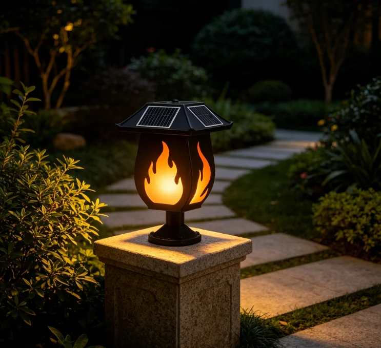 Solar Column Headlights Simula - Solar Garden Light review and price