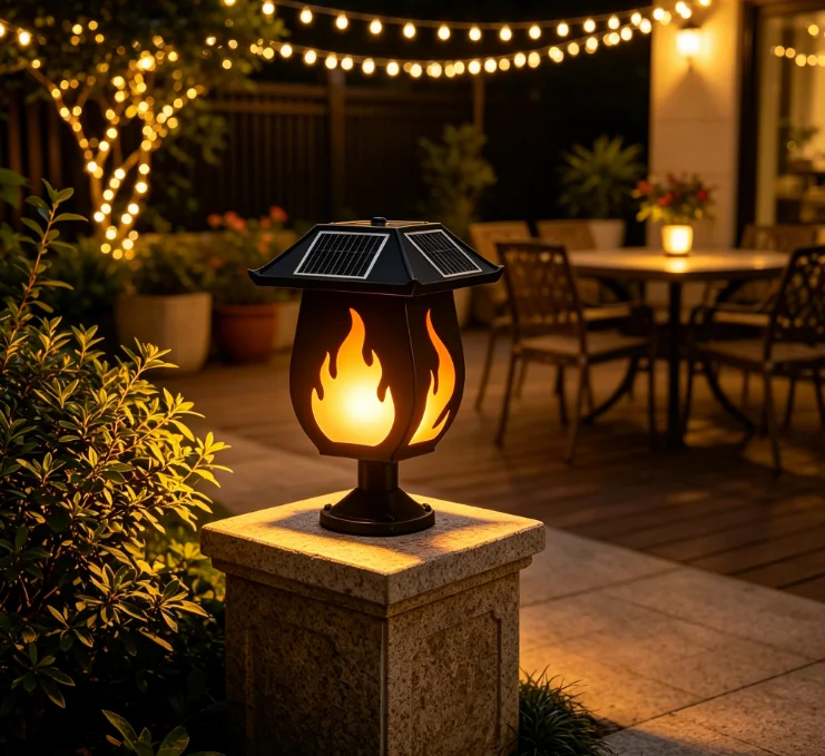 Solar Column Headlights Simula - Solar Garden Light review and price