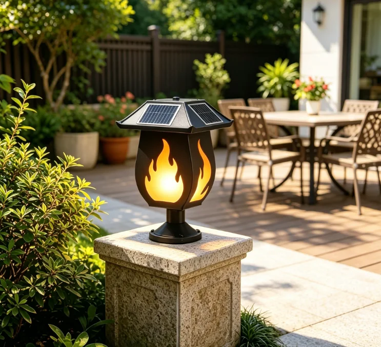 Solar Column Headlights Simula - Solar Garden Light review and price