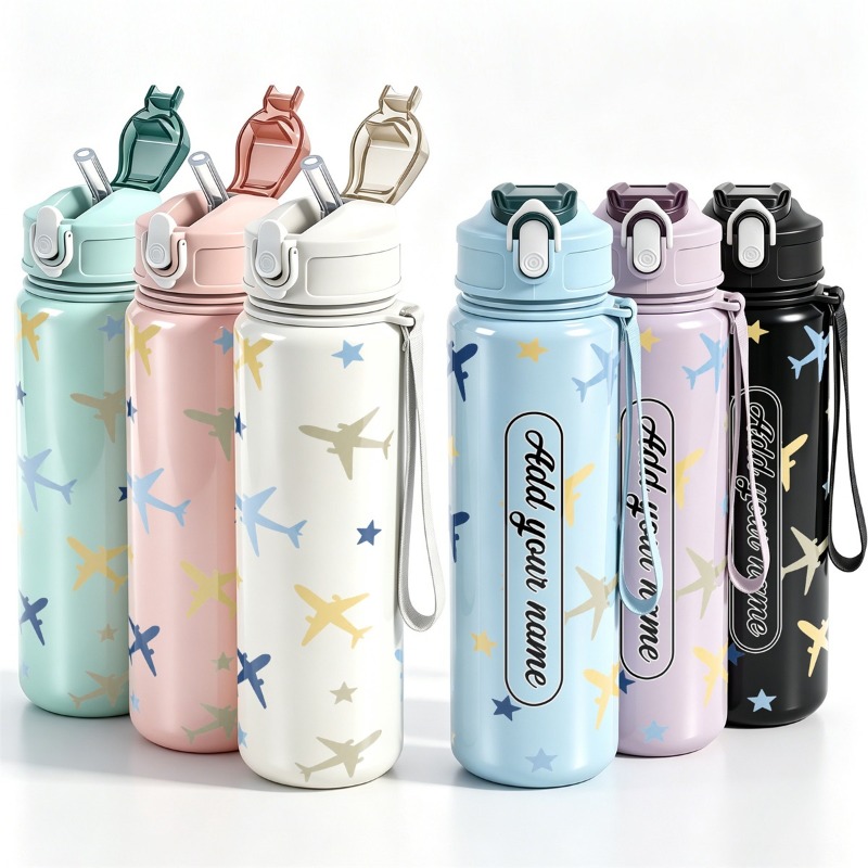 25oz Custom Name Airplane Patt - Reusable Straw review and price