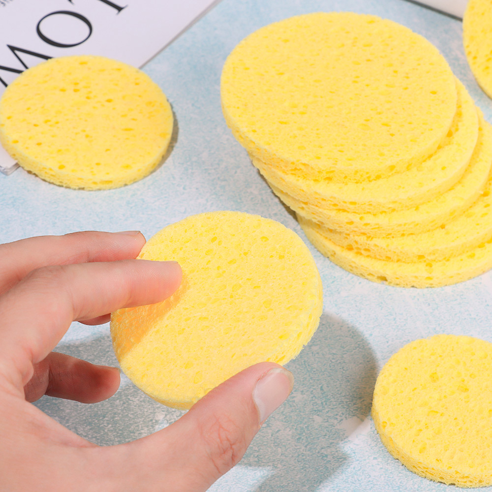 10pcs 6-9cm Yellow Face Round  - Eco Sponge review and price