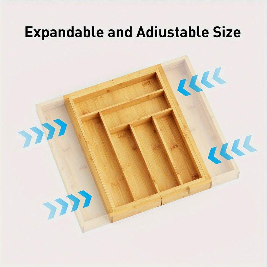 Bamboo Drawer Organizer, Expan - Bamboo Cutlery review and price