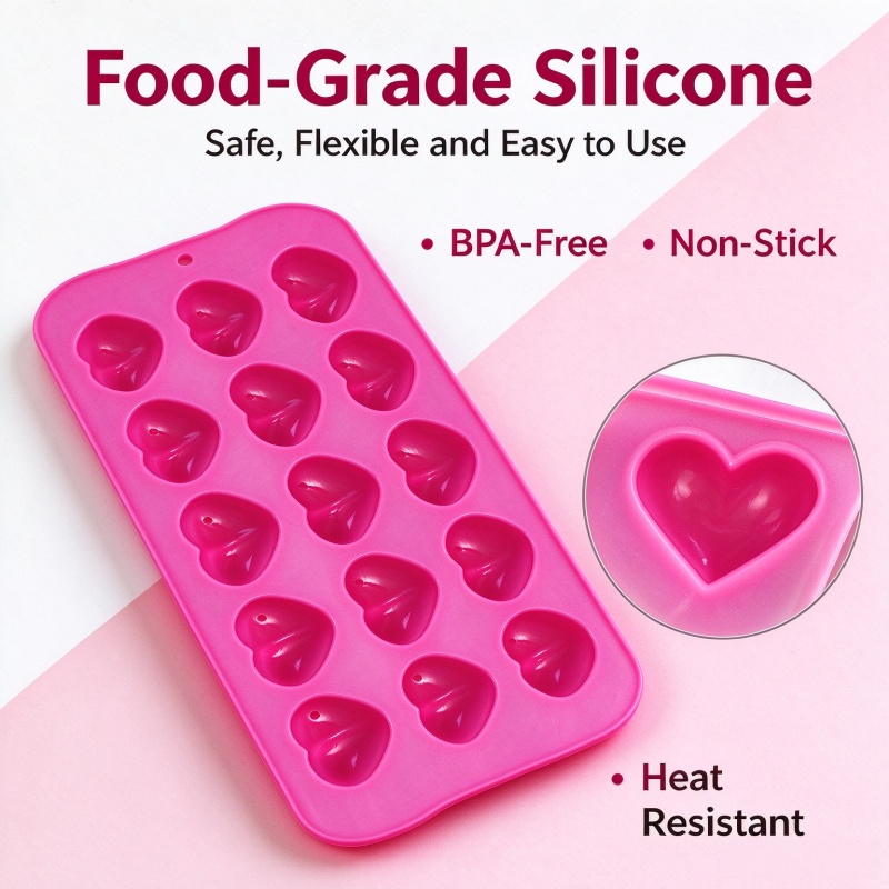 3D Love Heart Silicone Mold Fo - Eco Soap review and price