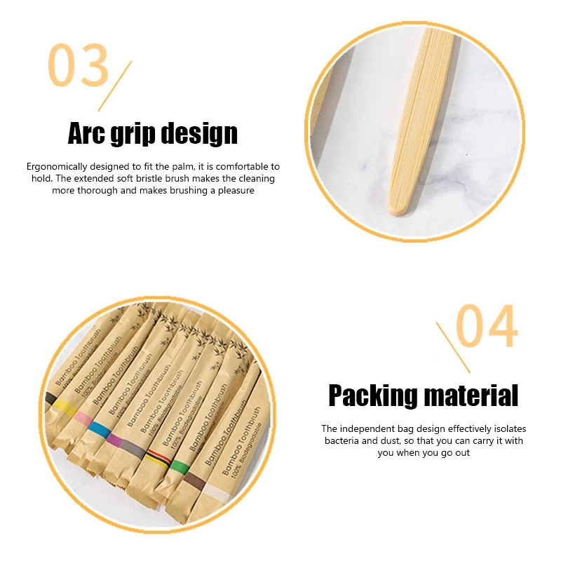 Bamboo Toothbrushes 100Pcs Eco - Bamboo Toothbrush review and price