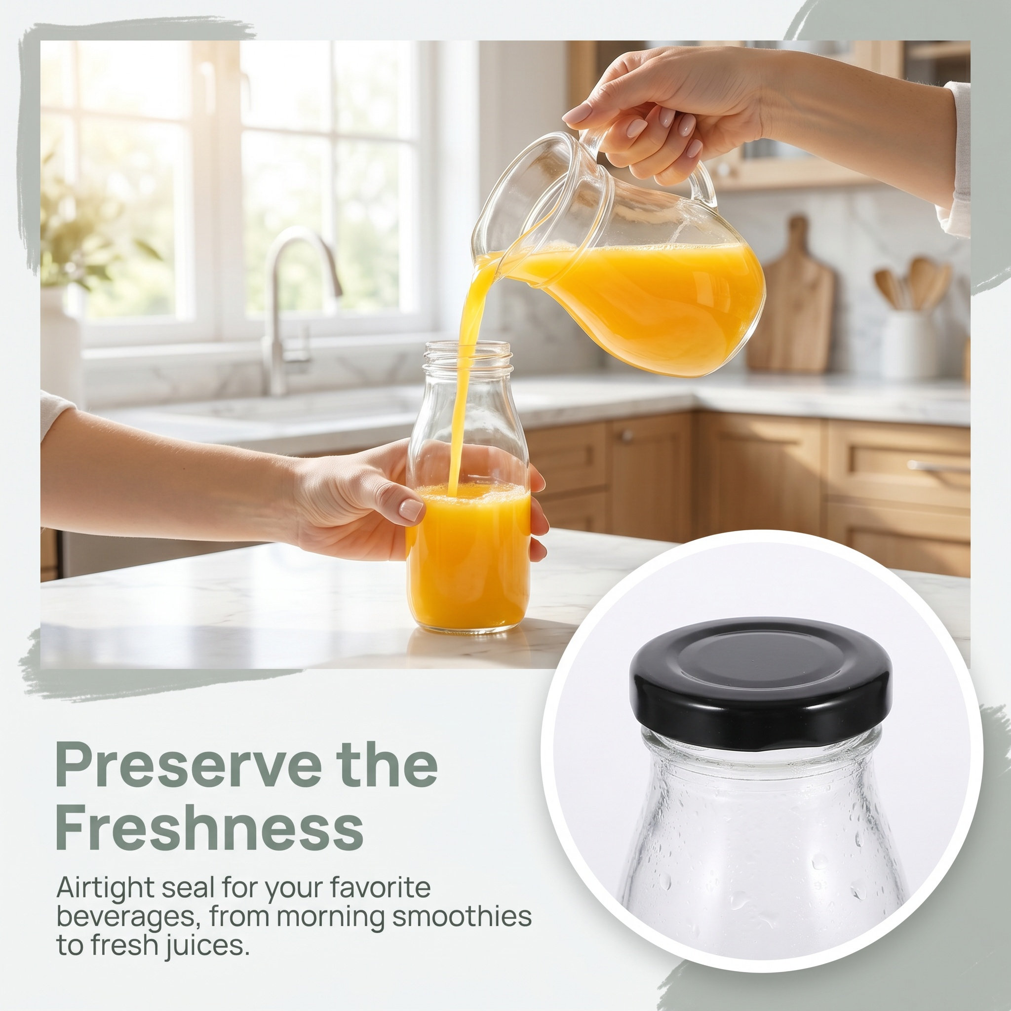 4Pcs Milk Bottle Glass Milk Ja - Reusable Bottle review and price